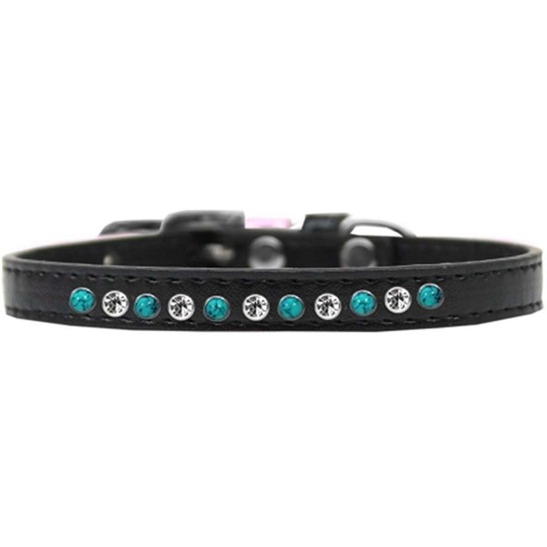 Unconditional Love Southwest Turquoise Pearl & Clear Crystal Puppy CollarBlack Size 10 UN851290